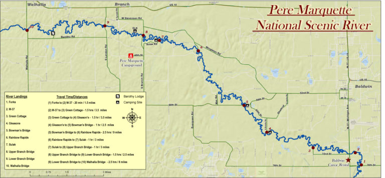 Pere Marquette River - Baldwin Canoe Rental & Rv Park